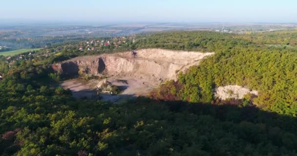 Winning van mineralen onder het wilde woud — Stockvideo