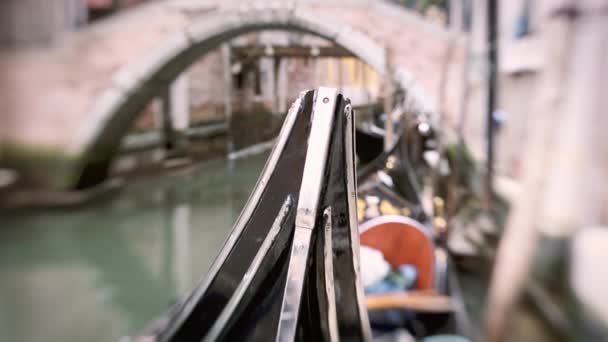 Venice with gondolas — Stock Video