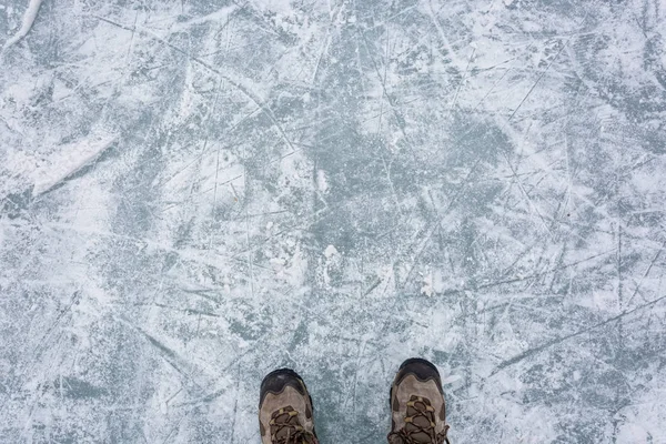 Superfície da pista de gelo — Fotografia de Stock