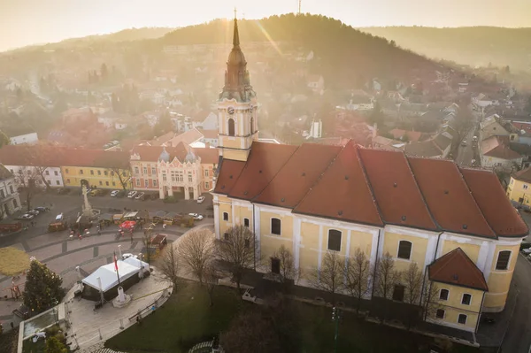 Szekszárdtól szem madártávlatból — Stock Fotó