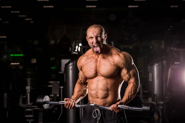 Bodybuilder training — Stock Photo, Image