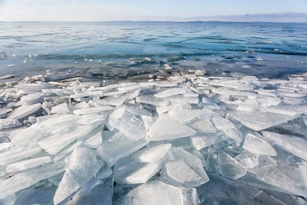 Frysta Balatonsjön — Stockfoto