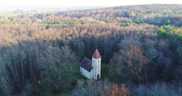 Stará Dřevěná Kaple Velemer Maďarsko — Stock video