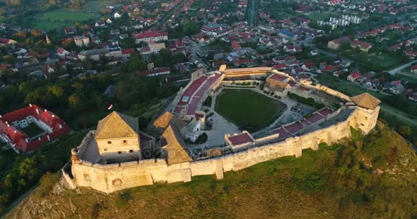 Aerial Video Beautiful Fortress Sumeg Hungary — Stock Video