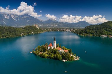 Kilise varsayım, Bled, Slovenya