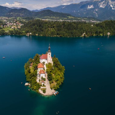 Kilise varsayım, Bled, Slovenya