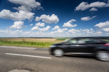 fast moving car 