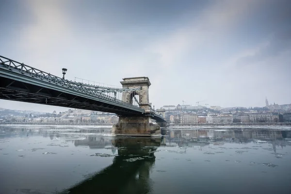 Ice flowing on river Danube