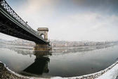 Ice tekoucí řece Dunaj