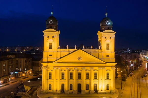 Reformed Great Church in Debrecen city, Hungary — Stock Photo, Image