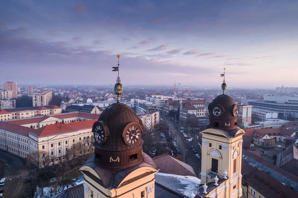 Grande Chiesa Riformata nella città di Debrecen, Ungheria — Foto Stock