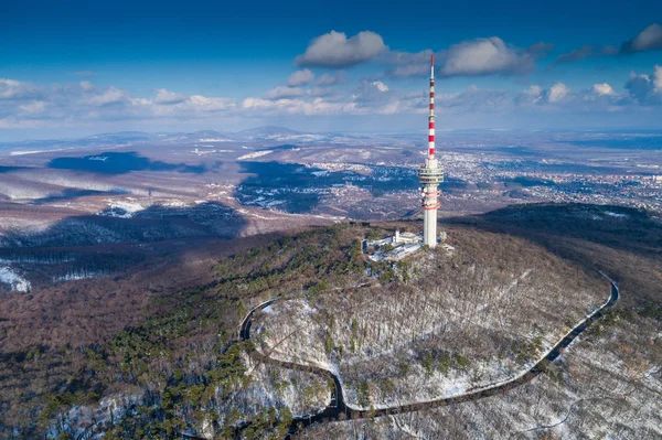 Erdő TV-torony — Stock Fotó