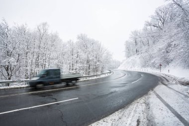 hızlı van ile soğuk kış