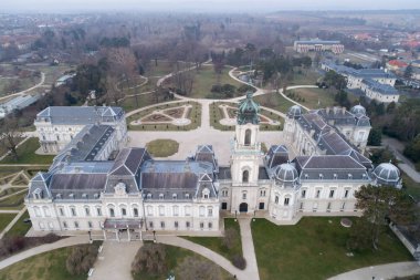 Kestel Festetics Kalesi'nin hava phooto