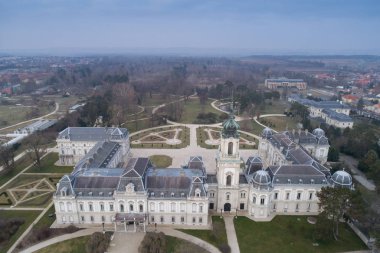 Kestel Festetics Kalesi'nin hava phooto