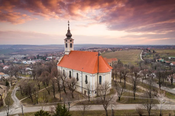 Piękny kościół z twierdzy Pecsvarad — Zdjęcie stockowe