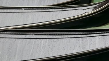 Venedik, İtalya 'da Gondollar