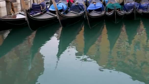 Góndolas Venecia Italia — Vídeos de Stock