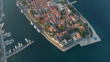 Hırvatistan 'ın Zadar kentinden hava görüntüleri