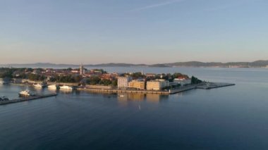 Hırvatistan 'ın Zadar kentinden hava görüntüleri