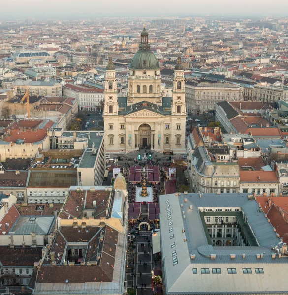 Basílica de San Esteban en Budapest Hungría panorama — Foto de Stock