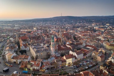 Aerial photo of medieval Sopron  clipart
