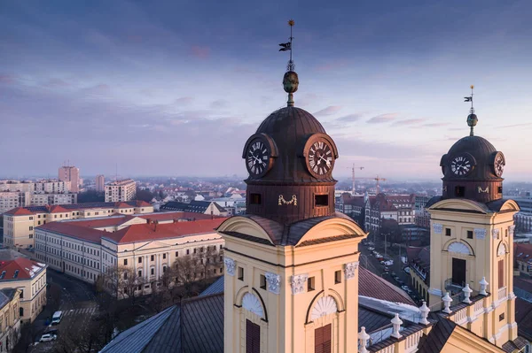 Реформаторська церква великого в місті Дебрецен, Угорщина — стокове фото