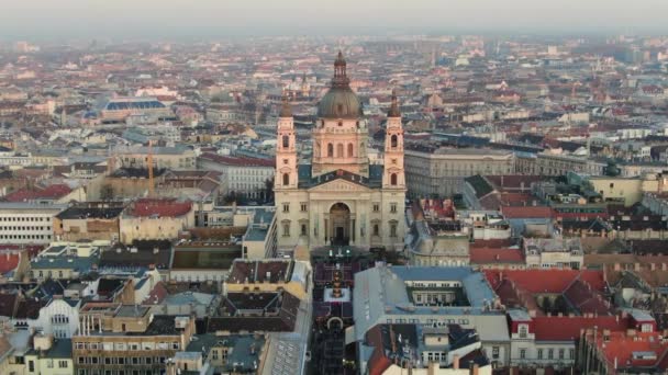 Stephens Basilica Budapest Ungern — Stockvideo