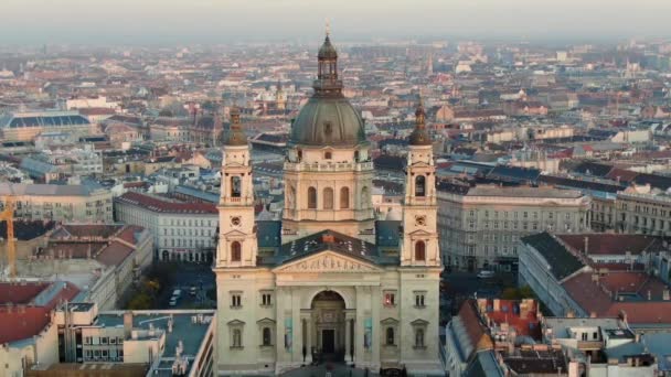 Bazilika Svatého Štěpána Budapešti Maďarsku — Stock video