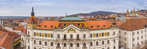 Vista Panorámica Del Edificio Megyehaza Pecs Hungría — Foto de Stock