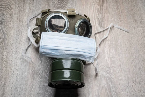 Medical Mask Gas Mask Corona Protection — Stock Photo, Image