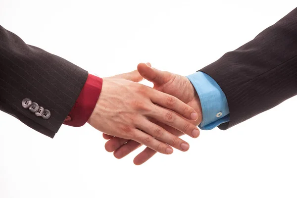 Business Handshake Isolated White — Stock Photo, Image