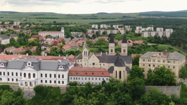 Hrad Veszprem Zamračený Oblohou — Stock video