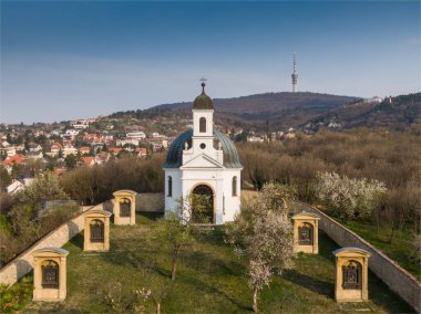 Pecs, hungary 'de Kalvaria adında küçük bir şapel.