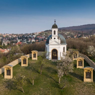 Pecs, hungary 'de Kalvaria adında küçük bir şapel.
