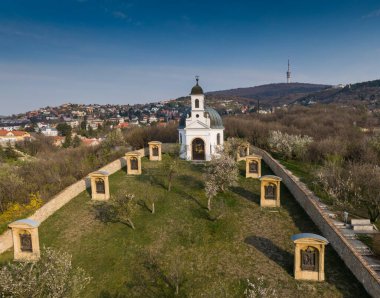 Pecs, hungary 'de Kalvaria adında küçük bir şapel.