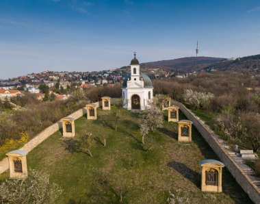 Pecs, hungary 'de Kalvaria adında küçük bir şapel.