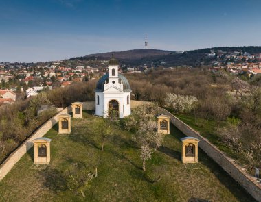 Pecs, hungary 'de Kalvaria adında küçük bir şapel.