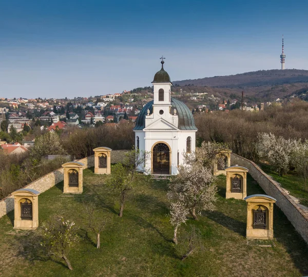 Pecs, hungary 'de Kalvaria adında küçük bir şapel.