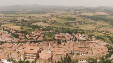 Pienza 'nın Toskana' daki hava videosu
