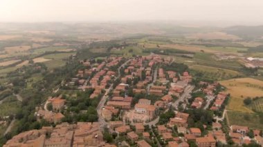 Pienza 'nın Toskana' daki hava videosu