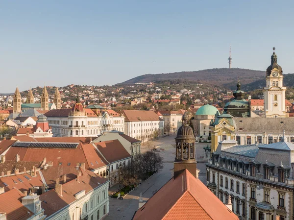 Bird Eye Pecs Ungern — Stockfoto