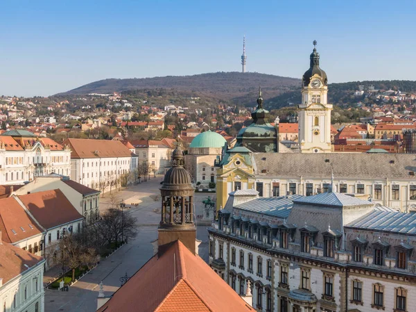 Bird Eye Pecs Ungern — Stockfoto