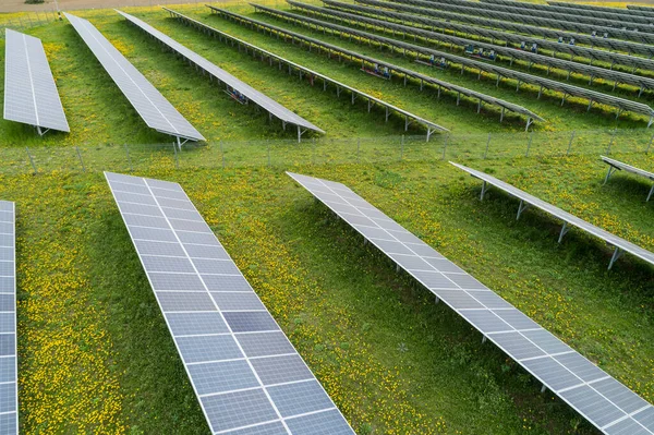 Luftaufnahme Zum Solarkraftwerk — Stockfoto