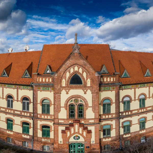 ハンガリーペックの空中写真の小児病院 — ストック写真