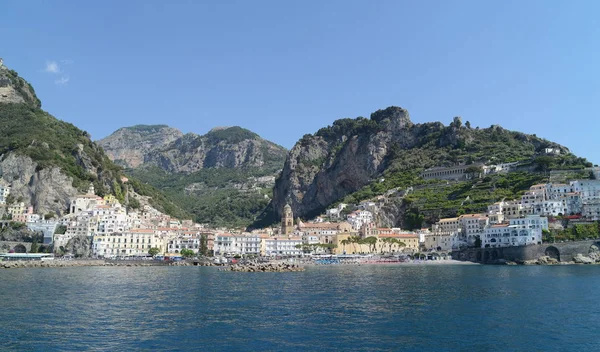 Mar en la costa de Amalfi - Nápoles, Italia — Foto de Stock