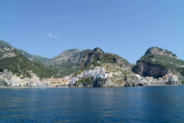 Mar en la costa de Amalfi - Nápoles, Italia — Foto de Stock