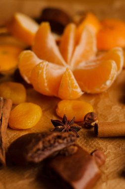 Noel kavramı - cilt mandalina