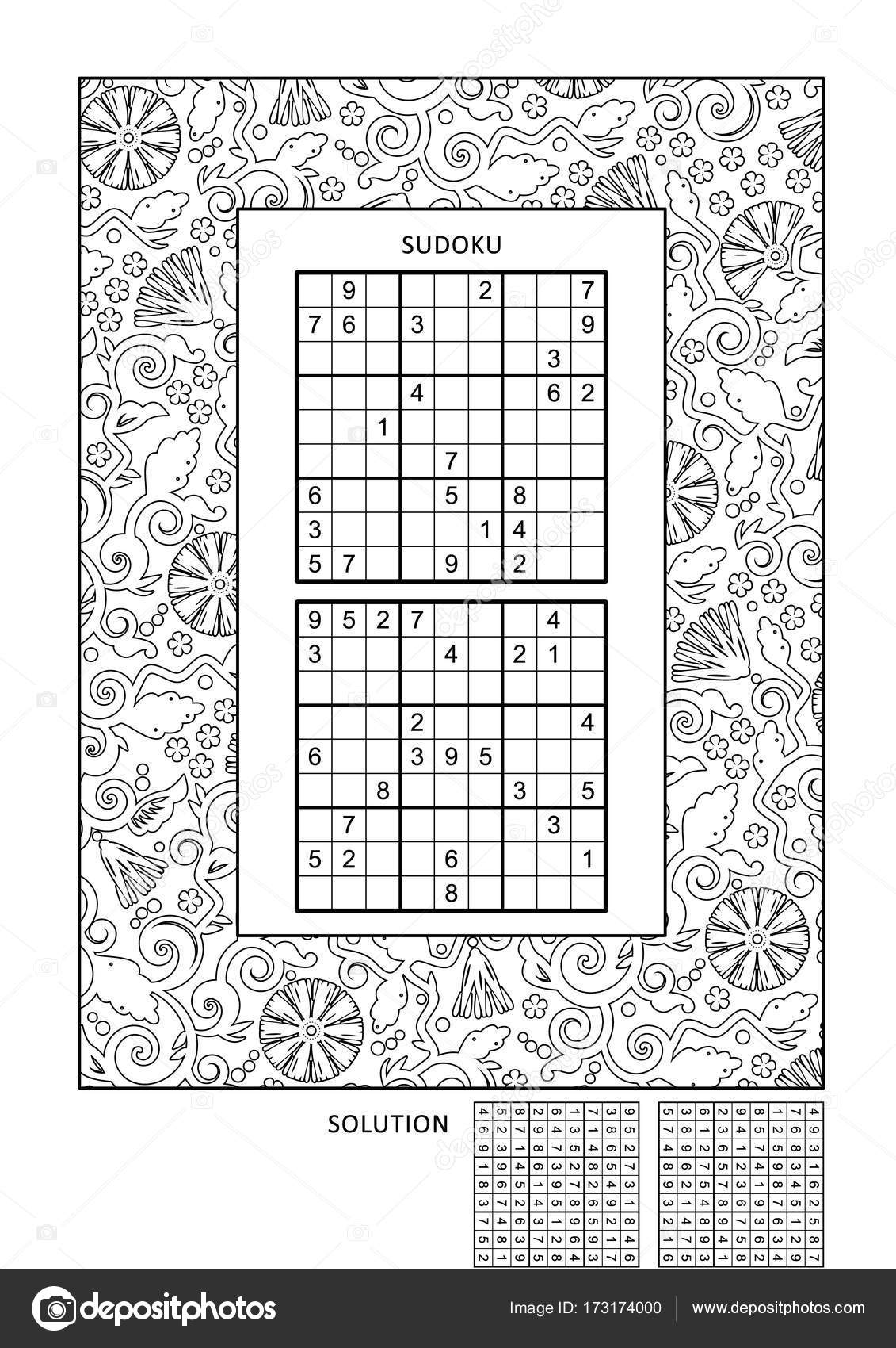 Puzzle And Coloring Activity Page For Adults Stock Vector Image By C Ratselmeister Puzzle And Coloring Activity Page For Adults Stock Vector Image By C Ratselmeister