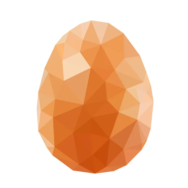 Low poly egg — Stock Vector